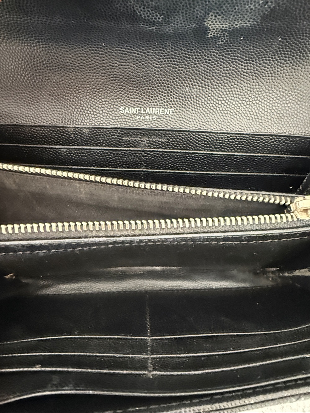 YSL Black wallet on chain - Picture 6 of 8